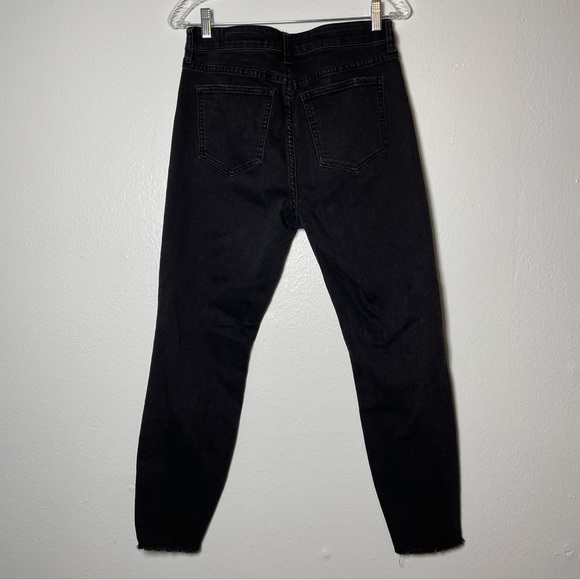 Pistola Black Raw Hem Exposed Button Fly Jeans| Size 30 - Picture 3 of 12